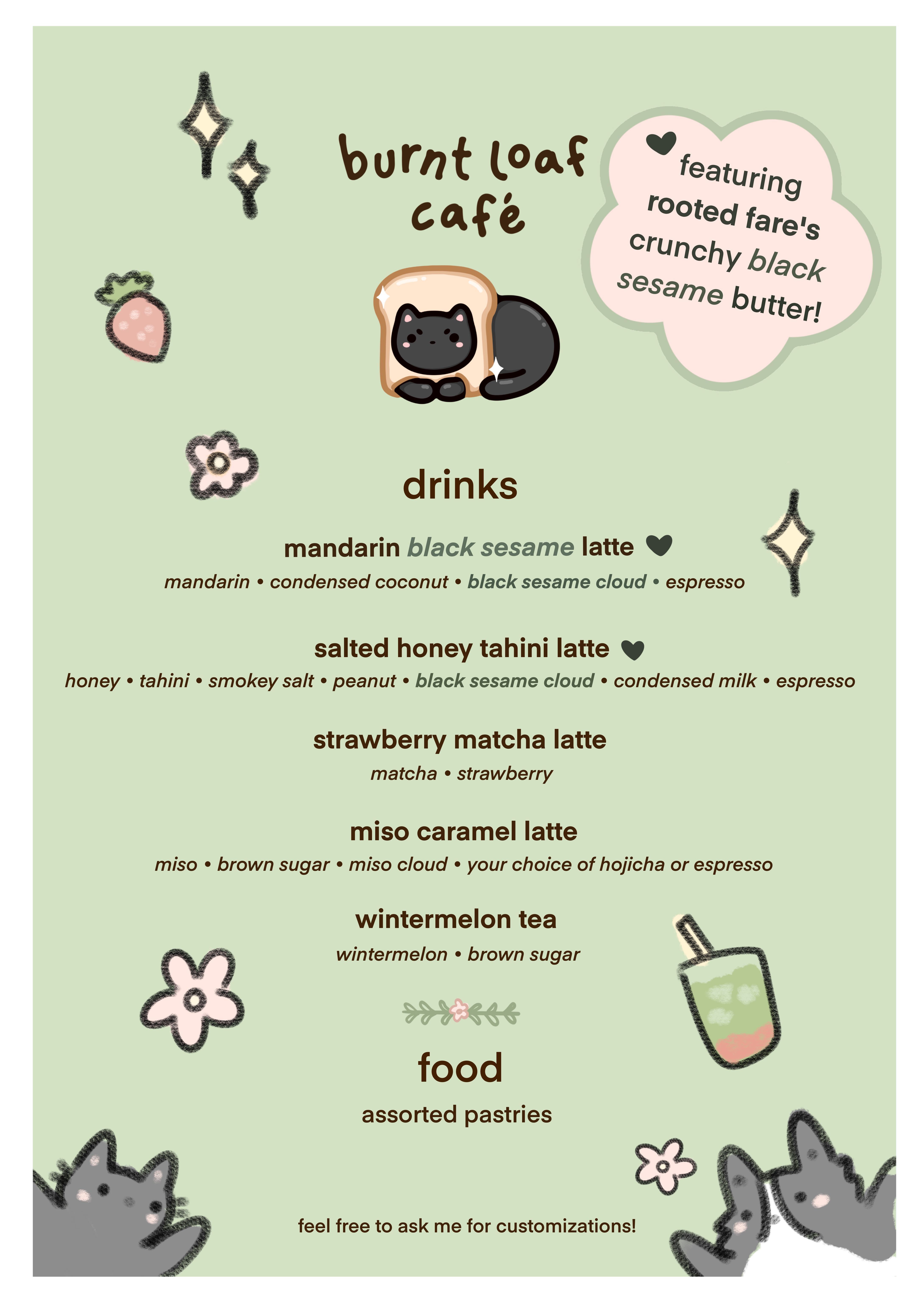Burntloaf Café Menu